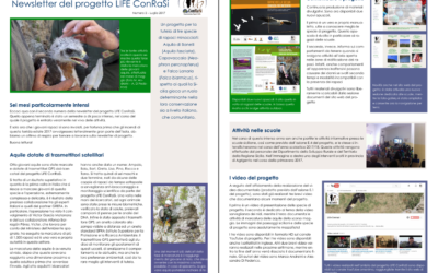 Secondo numero della newsletter del progetto LIFE ConRaSi